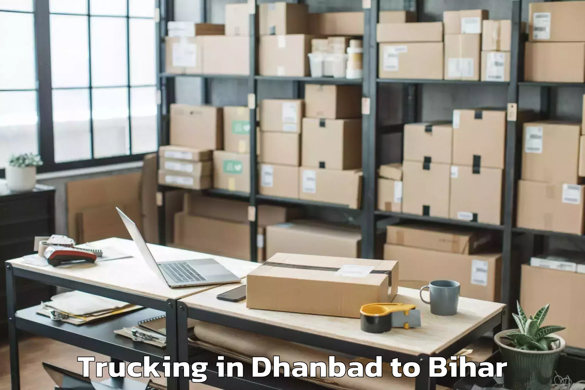 Easy Dhanbad to Harnaut Trucking Booking